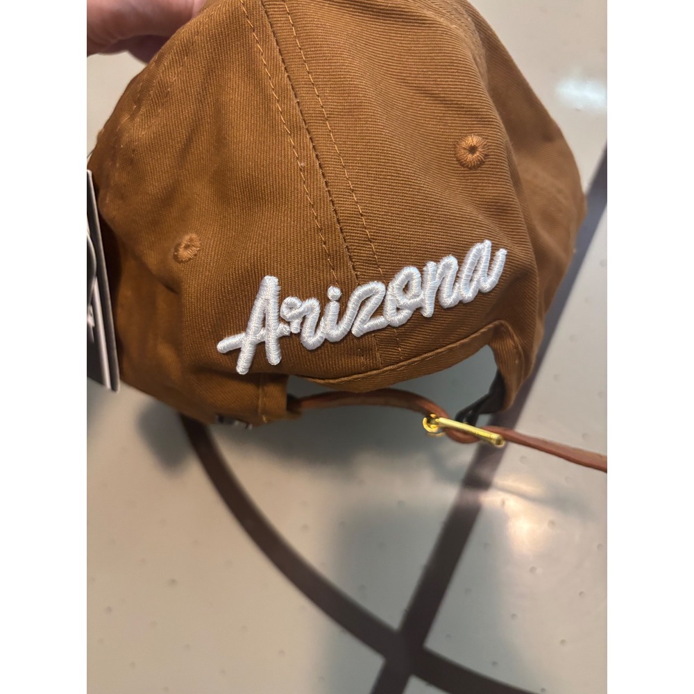 Pro Standard Arizona Cardinals NFL Brown Leather Strapback Hat Adjustable Cap - Picture 4 of 8